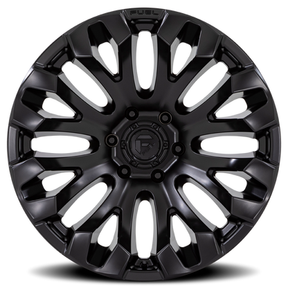 Aluminum Wheels 20X9 Quake D831 5 On 114.3 Blackout 72.56 Bore 1 Offset Fuel Off Road Wheels