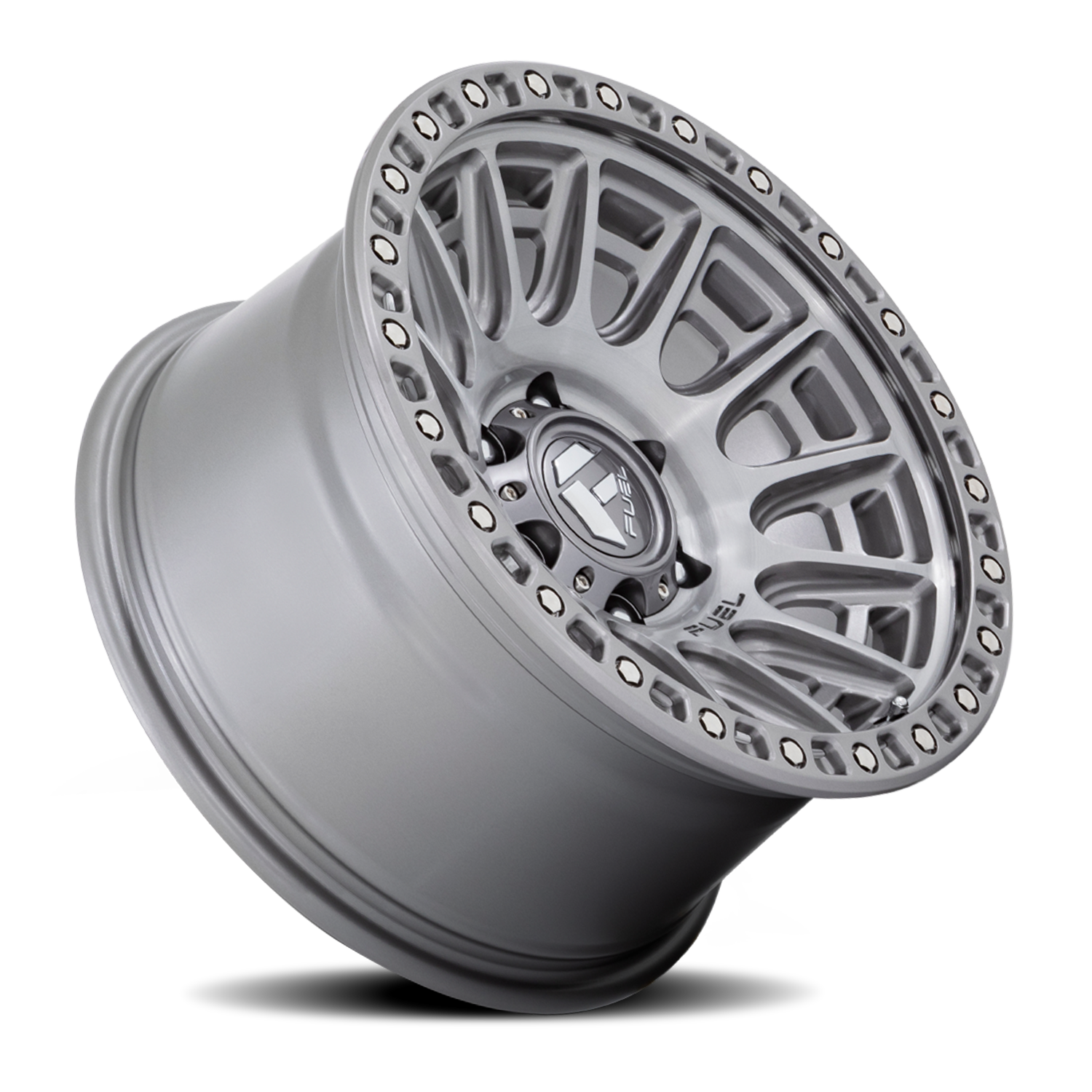 Aluminum Wheels 17X8.5 Cycle D833 6 On 139.7 Platinum Gray 106.1 Bore 25 Offset Fuel Off Road Wheels