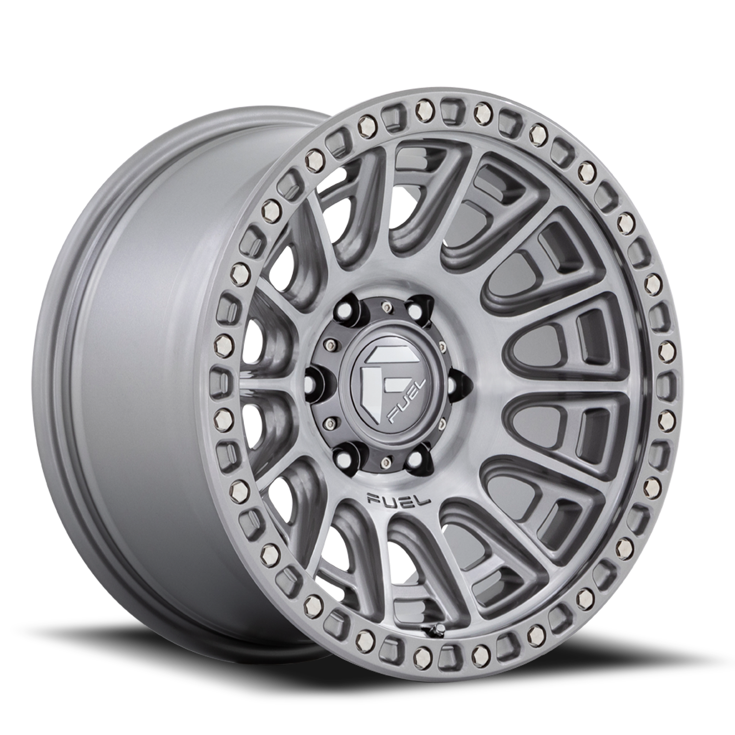 Aluminum Wheels 20X9 Cycle D833 6 On 139.7 Platinum Gray 106.1 Bore 1 Offset 34.2 Lbs Fuel Off Road Wheels
