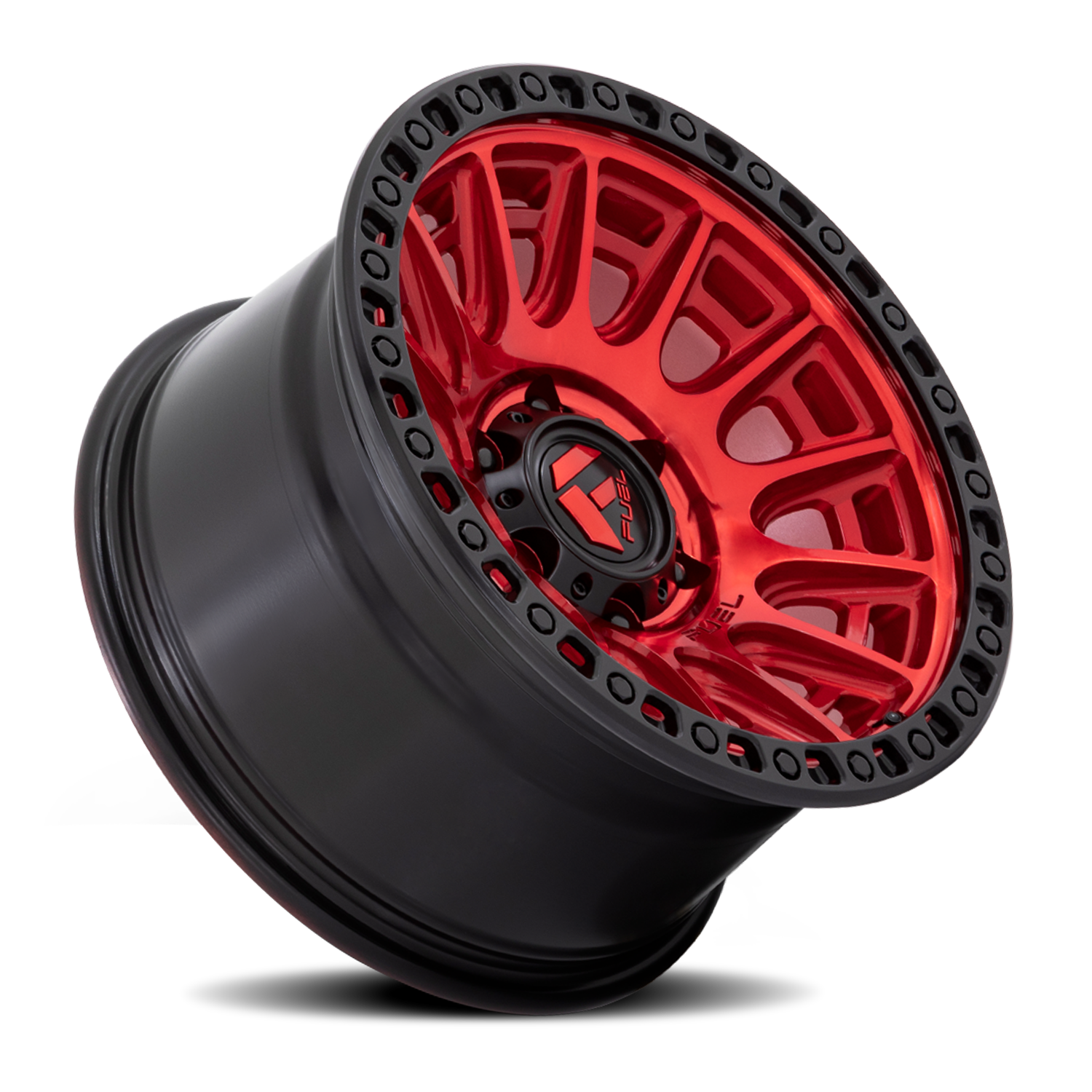 Aluminum Wheels 17X8.5 Cycle D834 6 On 120 Candy Red/Black Ring 66.9 Bore 34 Offset Fuel Off Road Wheels