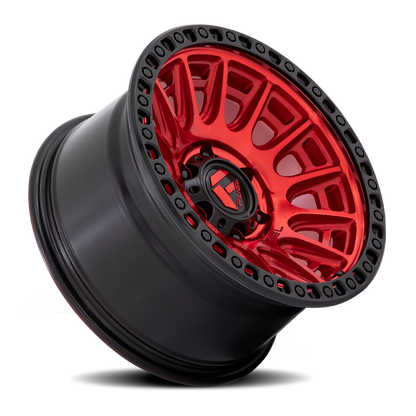 Aluminum Wheels 17X8.5 Cycle D834 6 On 120 Candy Red/Black Ring 66.9 Bore 34 Offset Fuel Off Road Wheels