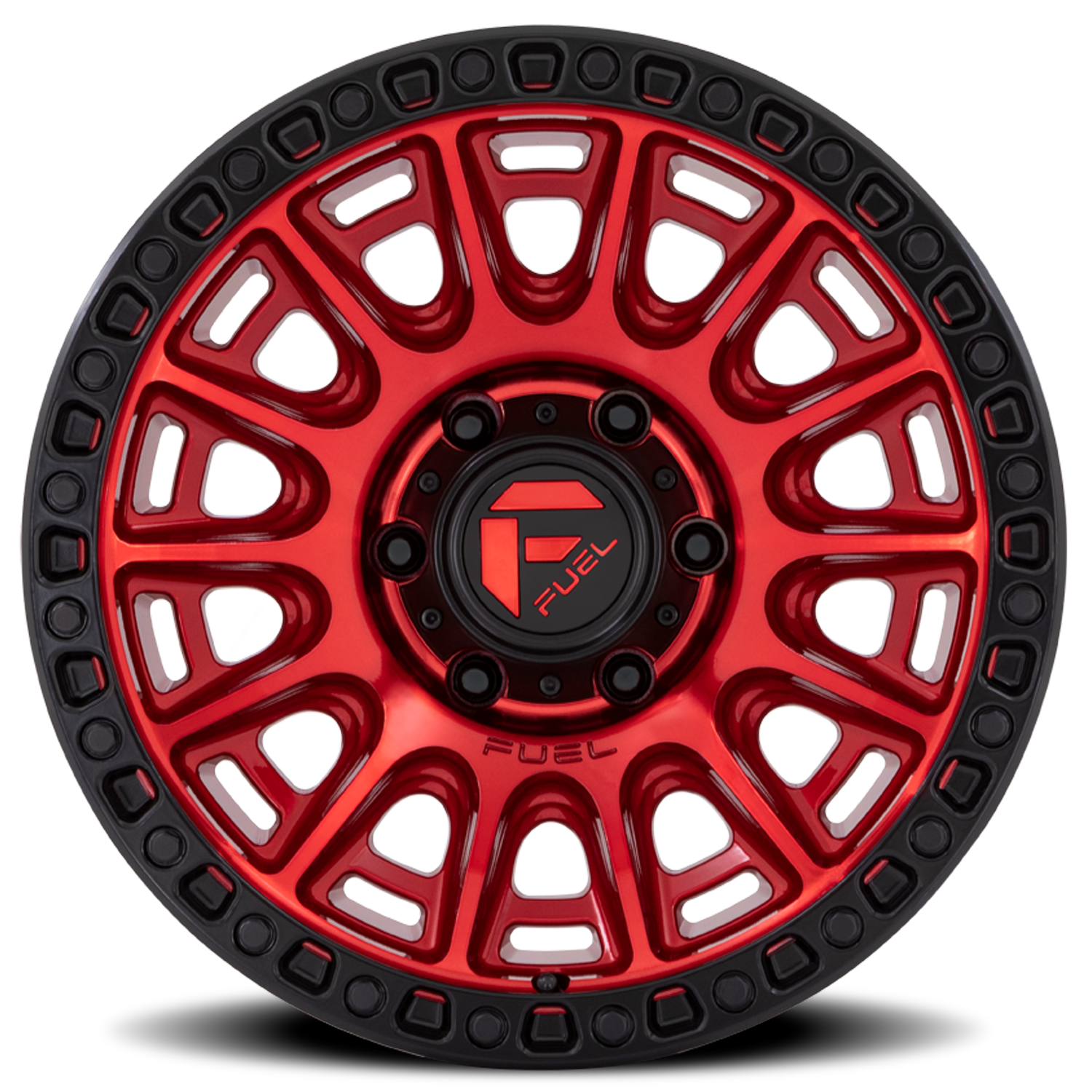 Aluminum Wheels 17X8.5 Cycle D834 6 On 120 Candy Red/Black Ring 66.9 Bore 34 Offset Fuel Off Road Wheels