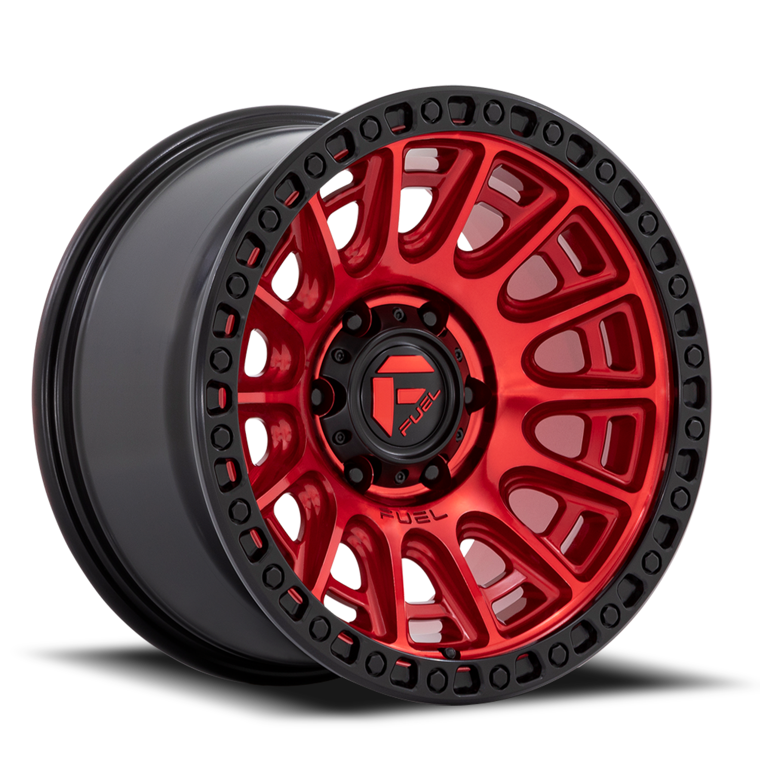 Aluminum Wheels 17X8.5 Cycle D834 5 On 120 Candy Red/Black Ring 65.07 Bore 34 Offset Fuel Off Road Wheels
