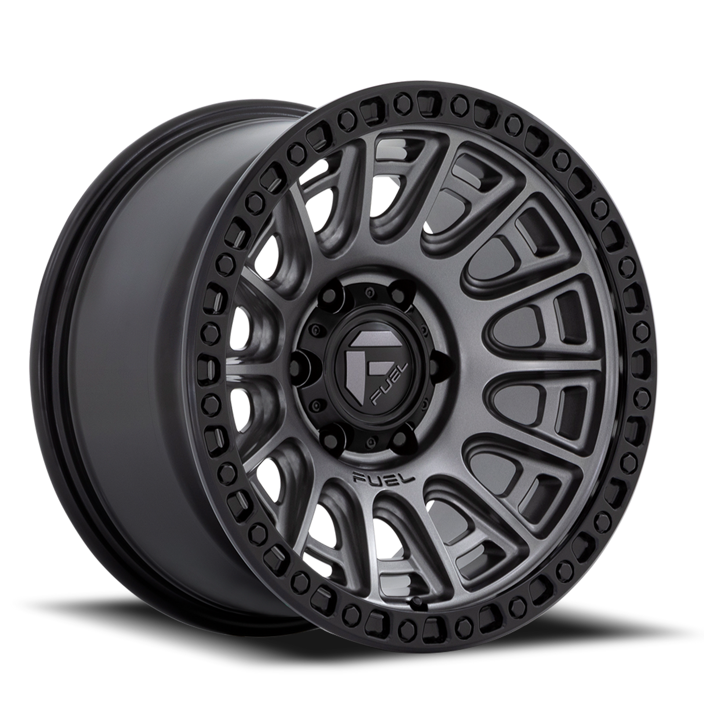 Aluminum Wheels 17X8.5 Cycle D835 5 On 130 Gunmetal Gray/Black Ring 71.5 Bore 30 Offset Fuel Off Road Wheels