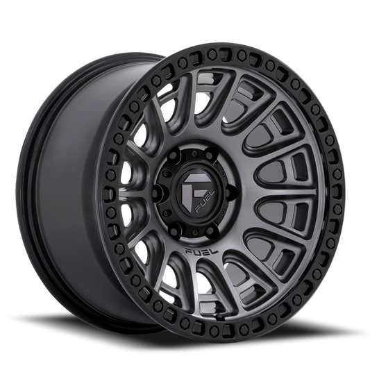 Aluminum Wheels 17X9 Cycle D835 5 On 127 Gunmetal Gray/Black Ring 71.5 Bore -12 Offset Fuel Off Road Wheels