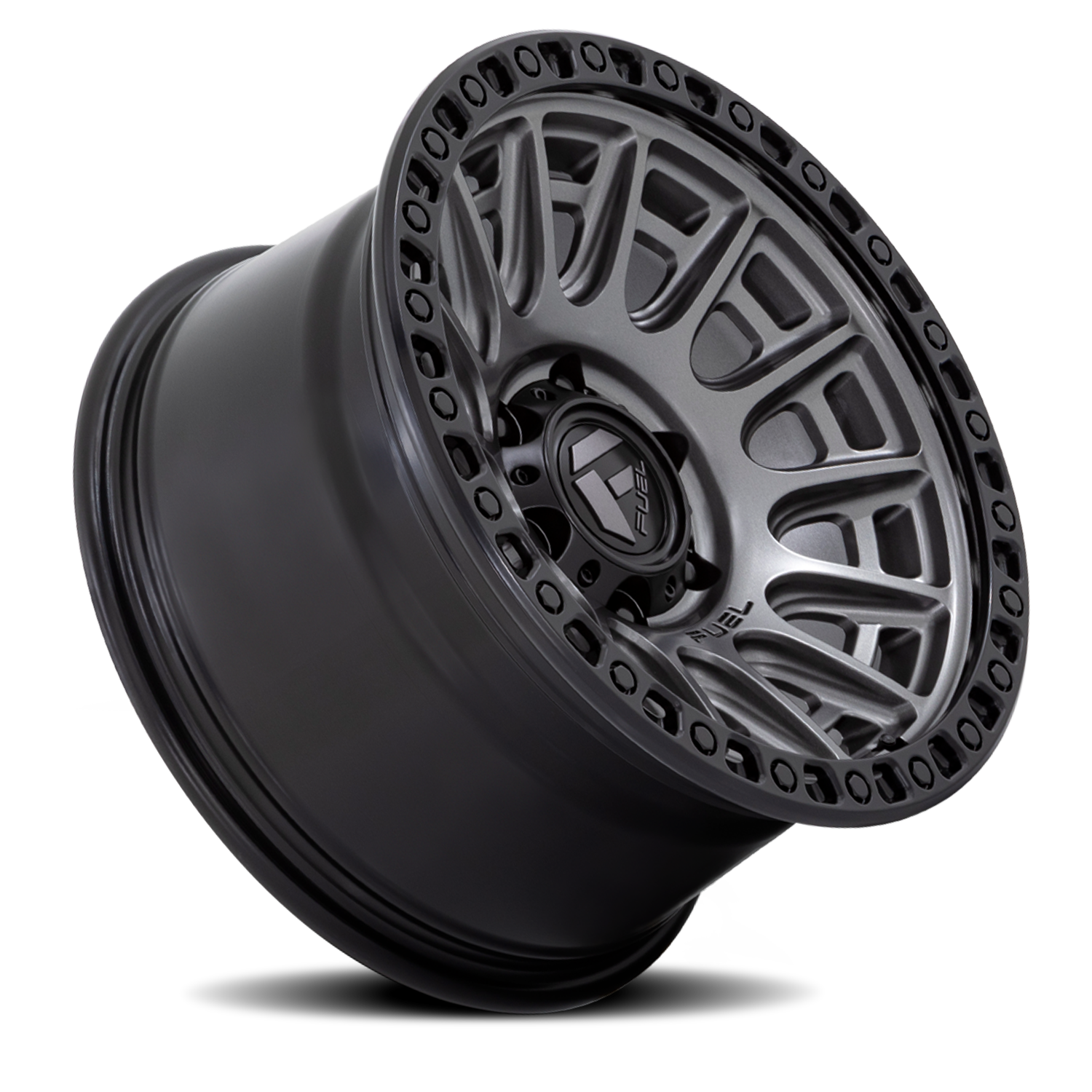 Aluminum Wheels 20X9 Cycle D835 6 On 135 Gunmetal Gray/Black Ring 87.1 Bore 1 Offset Fuel Off Road Wheels