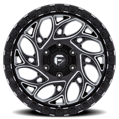 Aluminum Wheels 15X8 Runner OR D840 5 On 114.3 Gloss Black Milled 72.56 Bore -19 Offset Fuel Off Road Wheels
