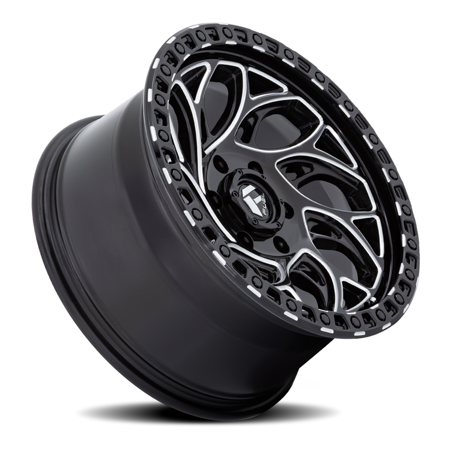 Aluminum Wheels 15X8 Runner OR D840 6 On 139.7 Gloss Black Milled 108 Bore -19 Offset Fuel Off Road Wheels