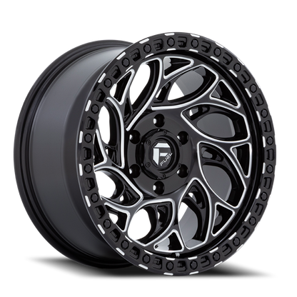 Aluminum Wheels 18X9 Runner OR D840 6 On 114.3 Gloss Black Milled 66.06 Bore 1 Offset Fuel Off Road Wheels