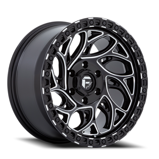 Aluminum Wheels 18X9 Runner OR D840 6 On 135 Gloss Black Milled 87.1 Bore 1 Offset Fuel Off Road Wheels