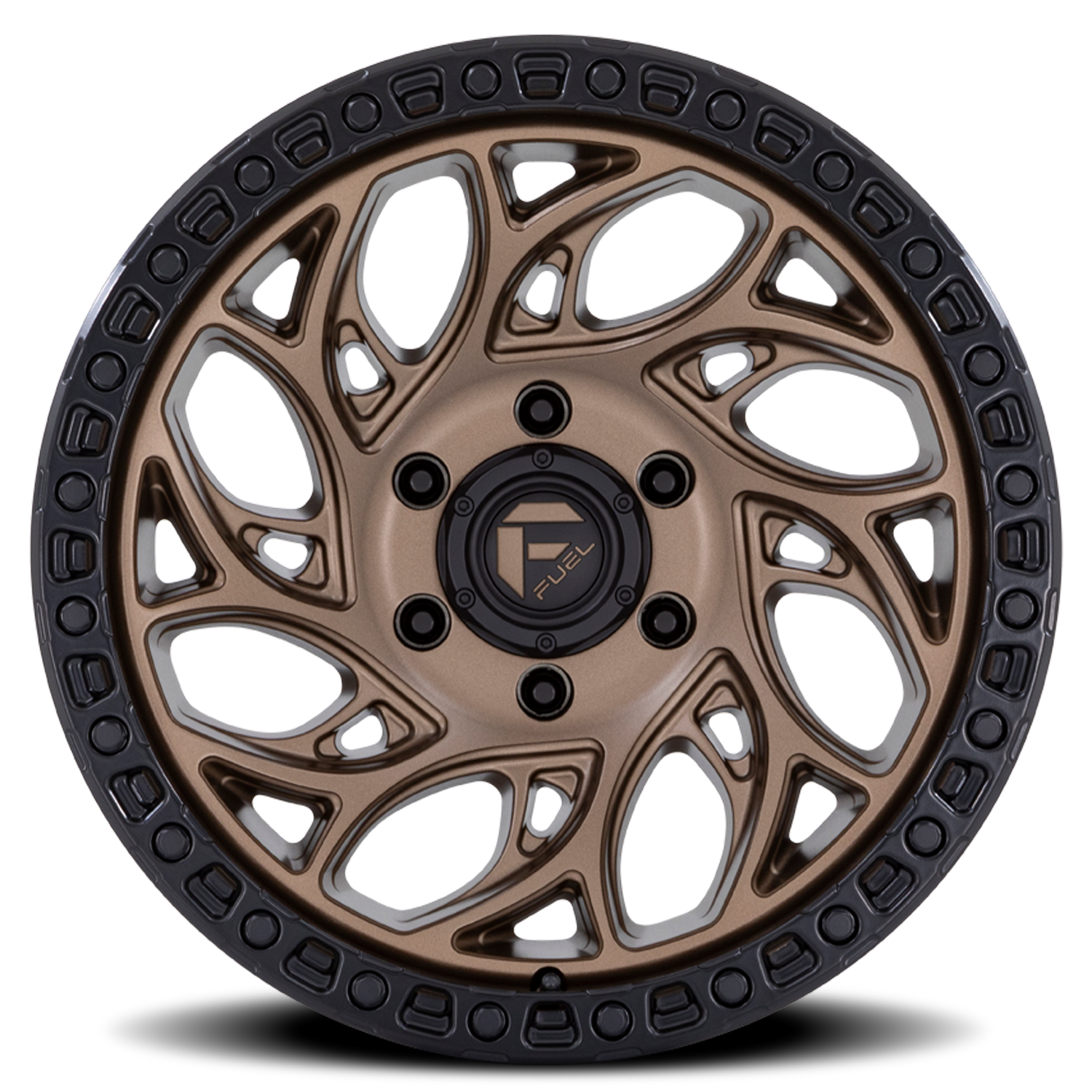 Aluminum Wheels 17X9 Runner OR D841 5 On 139.7 Bronze/Black Ring 78.1 Bore 1 Offset Fuel Off Road Wheels