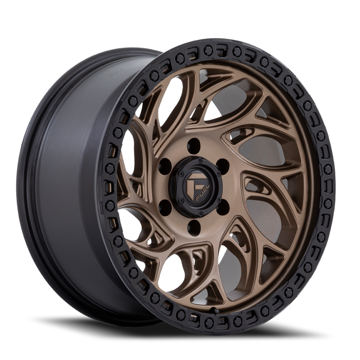 Aluminum Wheels 20X9 Runner OR D841 5 On 139.7 Bronze/Black Ring 78.1 Bore 1 Offset Fuel Off Road Wheels