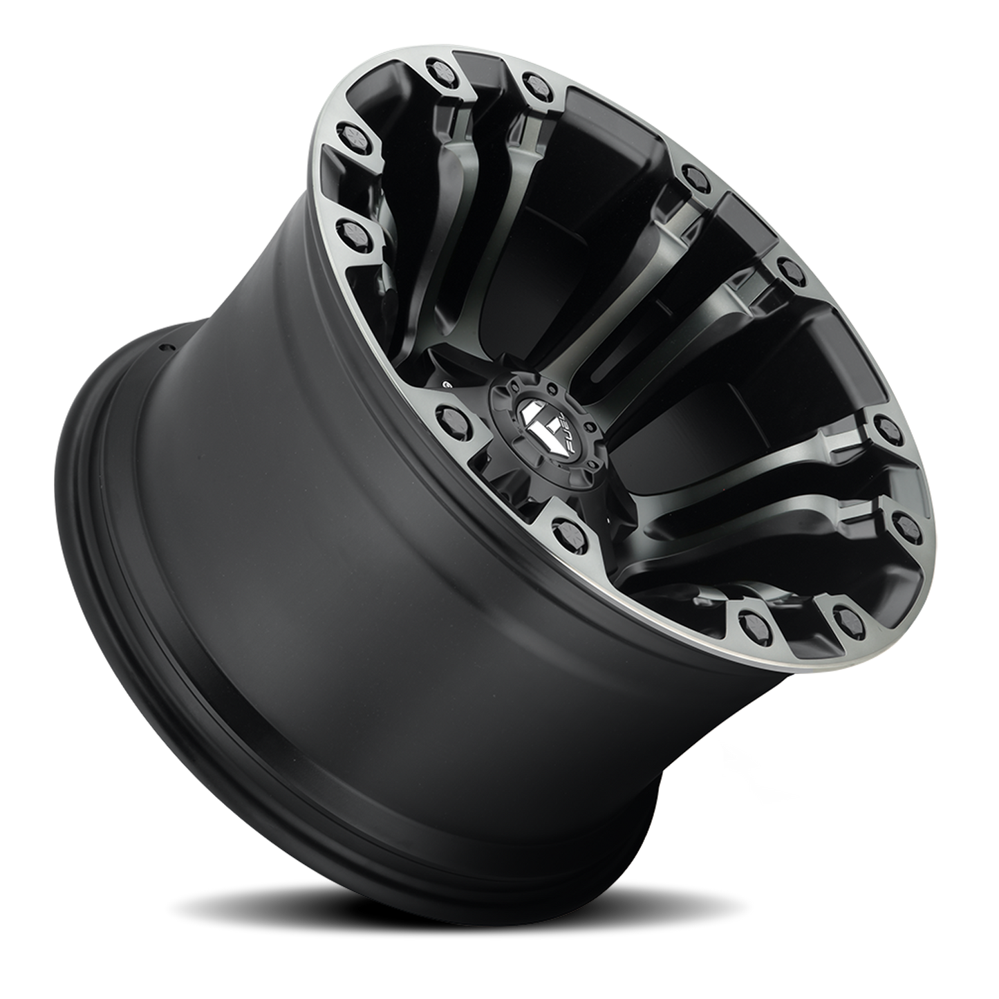 Aluminum Wheels 18X9 Vapor D851 8 On 170 Matte Black Gray Tint 125.1 Bore -12 Offset Fuel Off Road Wheels