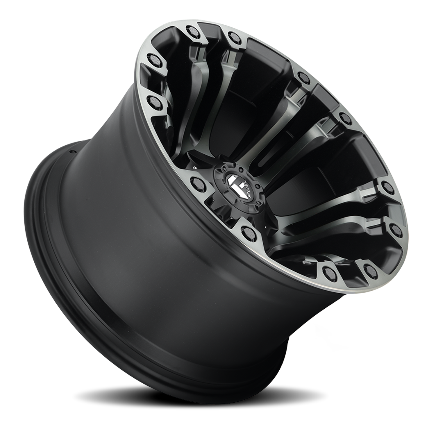 Aluminum Wheels 20X10 Vapor D851 6 On 135/6 On 139.7 Matte Black Gray Tint 106.1 Bore -18 Offset Fuel Off Road Wheels