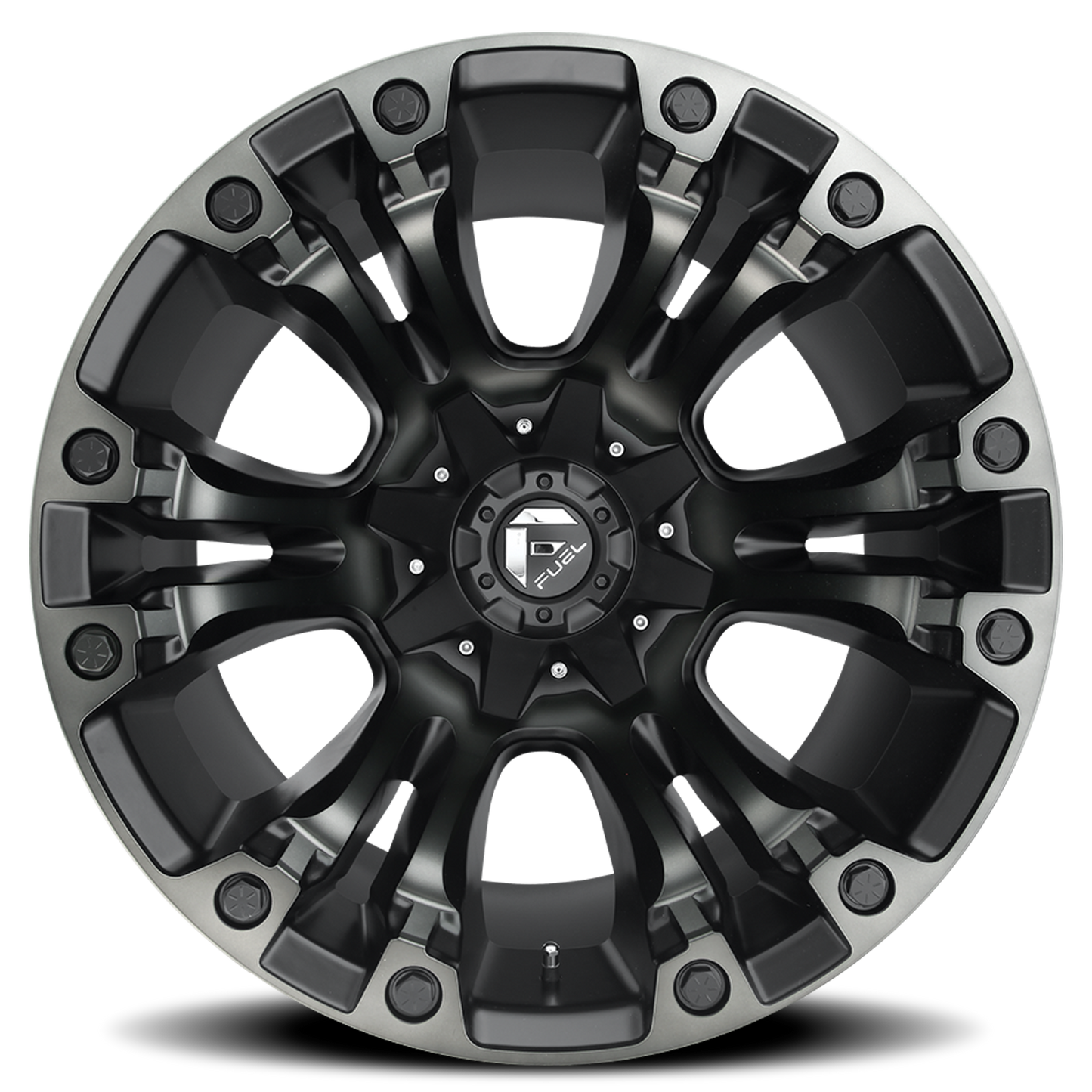 Aluminum Wheels 20X9 Vapor D851 5 On 114.3/5 On 127 Matte Black Gray Tint 78.1 Bore 1 Offset Fuel Off Road Wheels