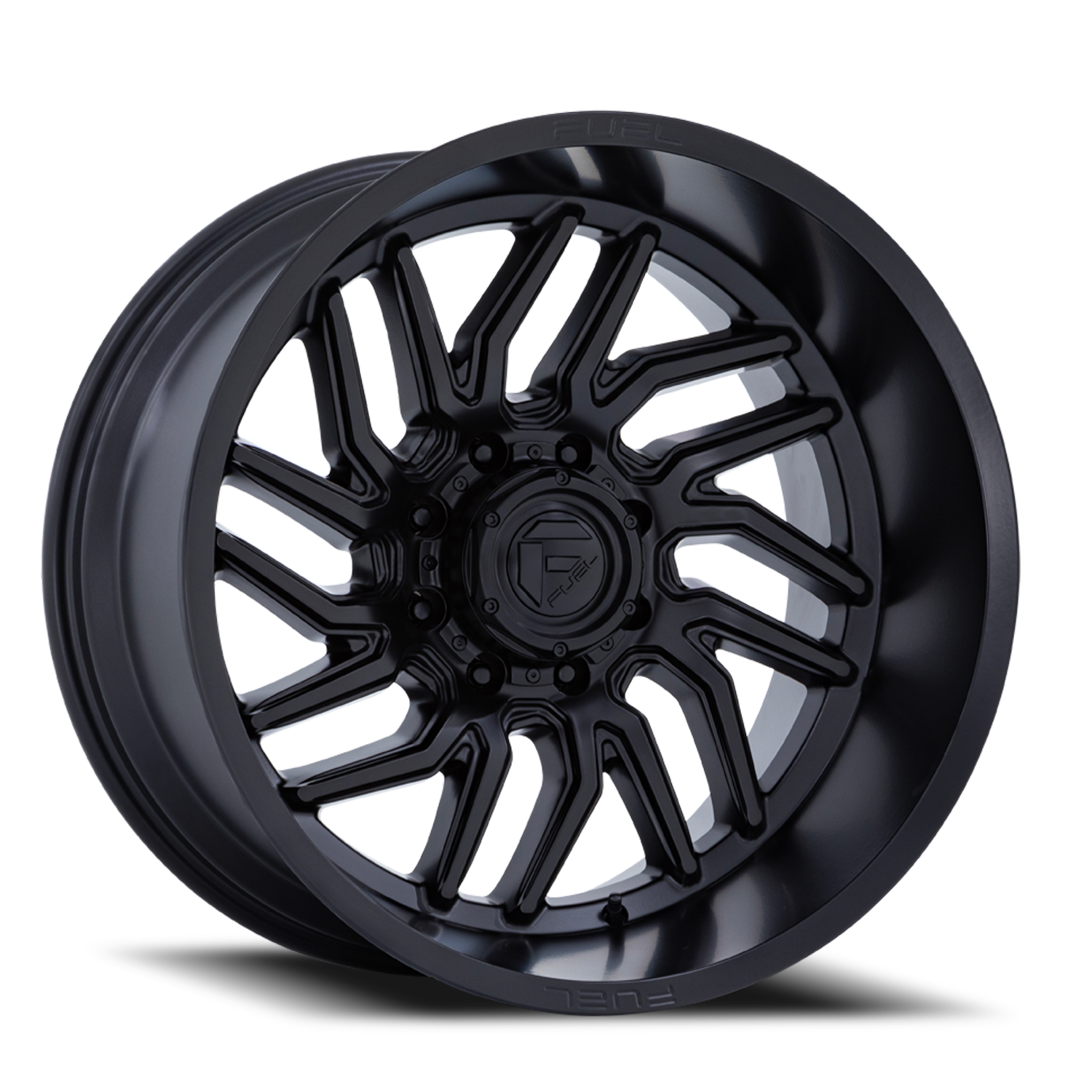 Aluminum Wheels 22X12 Hurricane D864 6 On 135 Blackout 87.1 Bore -44 Offset Fuel Off Road Wheels