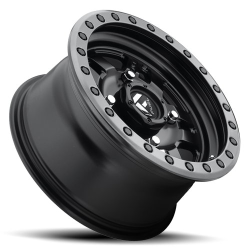 Aluminum Wheels 15X7 Anza UTV D917 4 On 136 Matte Black Beadlock 110.2 Bore 38 Offset 5 Spoke Fuel Off Road Wheels