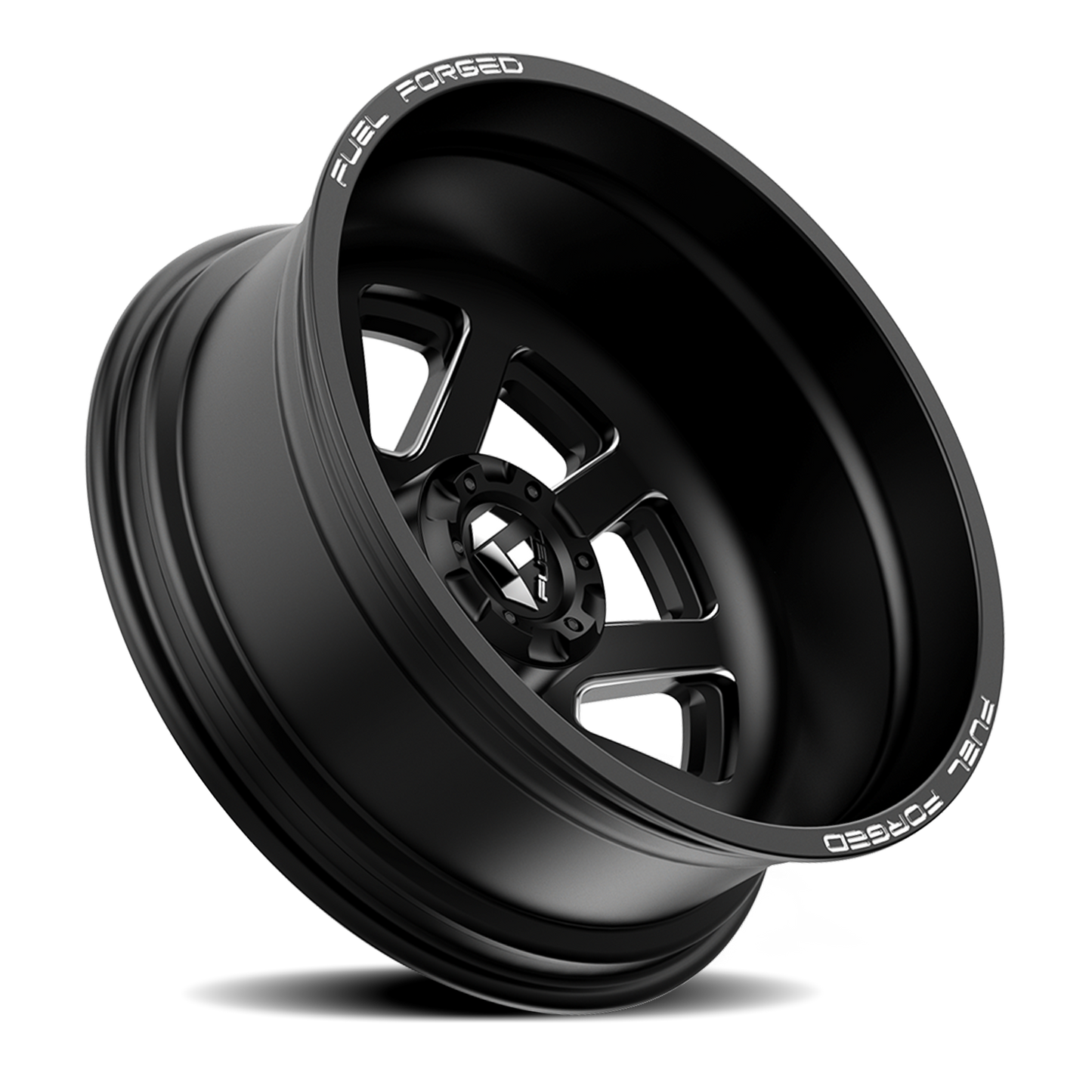 Dually Wheels 24X8.25 FF09D Dually DE09 BK 8 On 200 Matte Black Milled 142.2 Bore -200 Offset Outer Dually Fuel Off Road Wheels