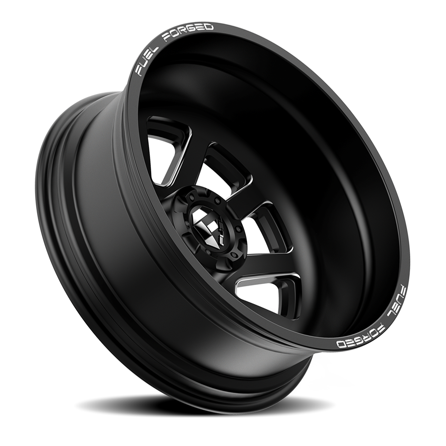 Dually Wheels 24X8.25 FF09D Dually DE09 BK 8 On 200 Matte Black Milled 142.2 Bore -225 Offset Outer Dually Fuel Off Road Wheels