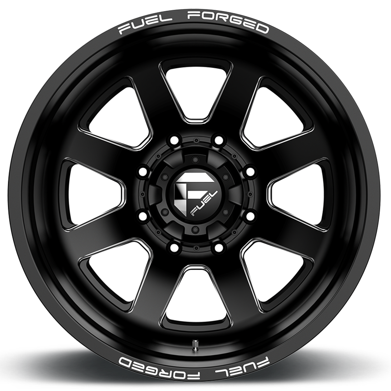 Dually Wheels 24X8.25 FF09D Dually DE09 BK 8 On 210 Matte Black Milled 154.3 Bore -246 Offset Outer Dually Fuel Off Road Wheels
