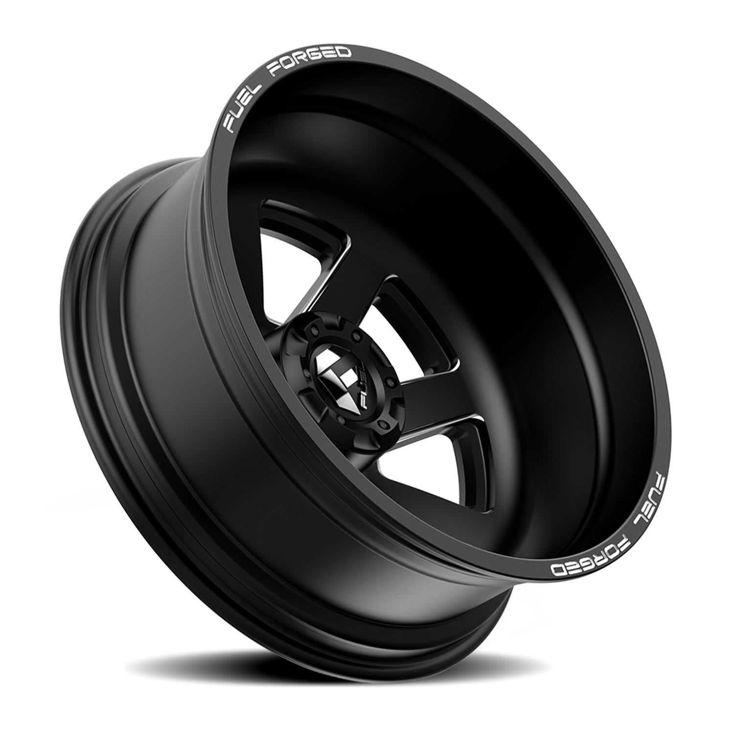 Dually Wheels 24X8.25 FF09D Dually DE09 BK 10 On 225 Matte Black Milled 170.1 Bore -200 Offset Outer Dually Fuel Off Road Wheels