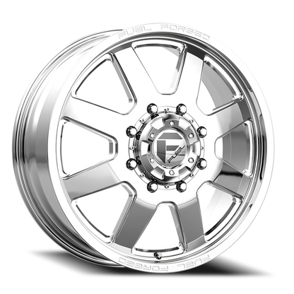 Dually Wheels 20X8.25 FF09D Dually DE09 PO 8 On 200 Polished 142.2 Bore 105 Offset Front Dually Fuel Off Road Wheels