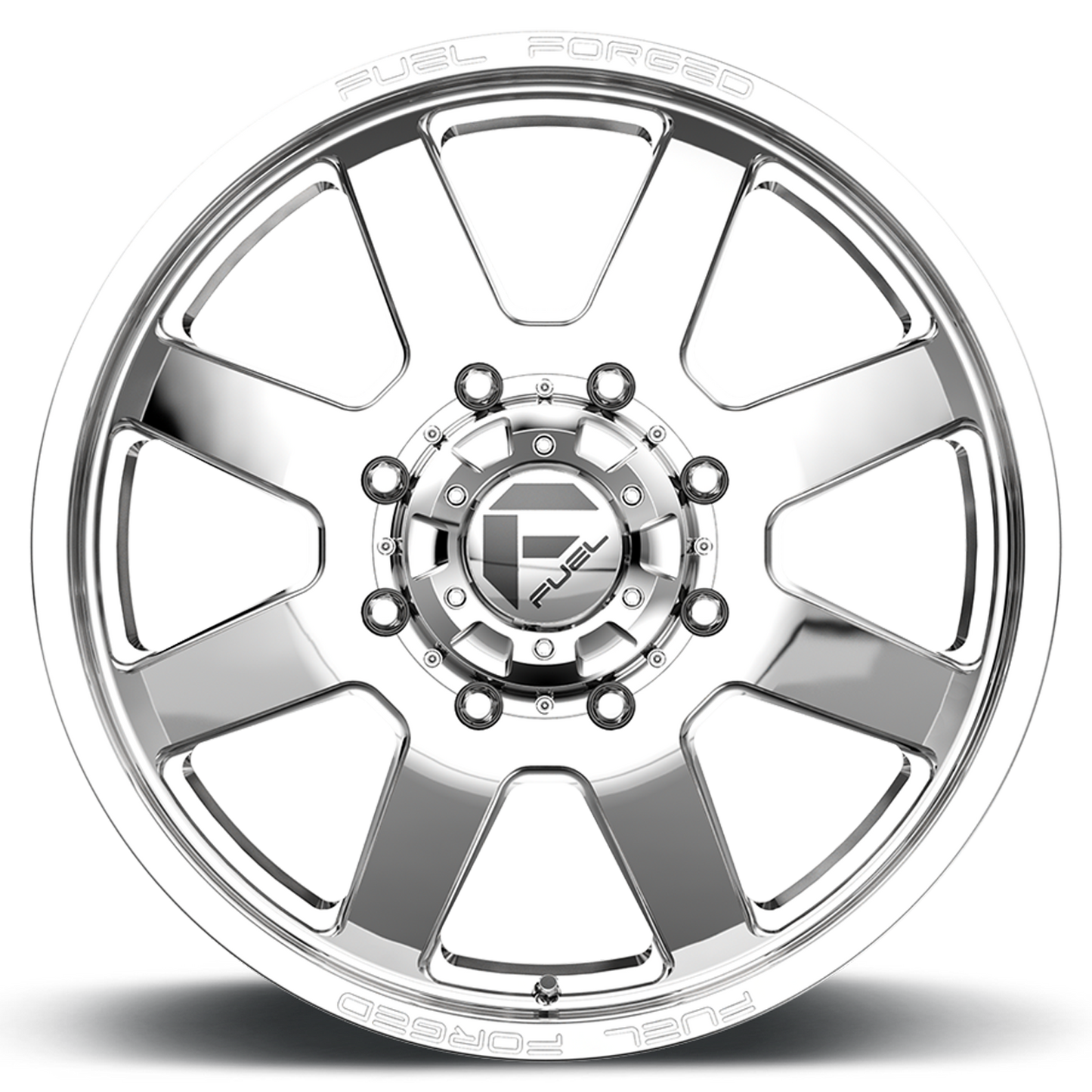 Dually Wheels 20X8.25 FF09D Dually DE09 PO 8 On 200 Polished 142.2 Bore 105 Offset Front Dually Fuel Off Road Wheels