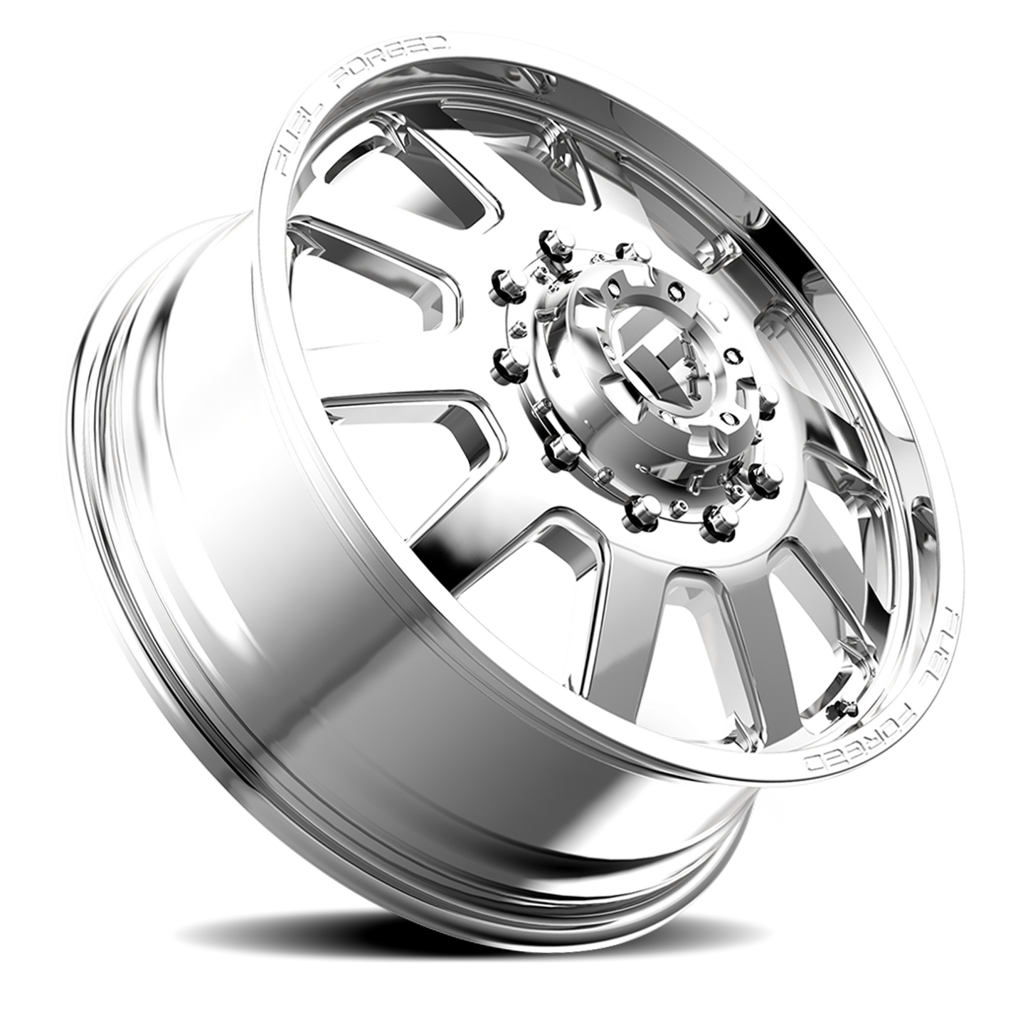 Dually Wheels 20X8.25 FF09D Dually DE09 PO 10 On 225 Polished 170.1 Bore 105 Offset Front Dually Fuel Off Road Wheels