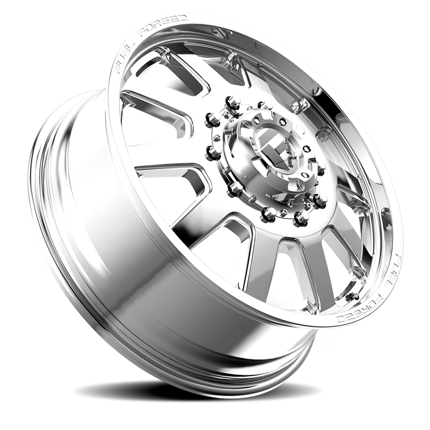 Dually Wheels 20X8.25 FF09D Dually DE09 PO 10 On 225 Polished 170.1 Bore 105 Offset Front Dually Fuel Off Road Wheels