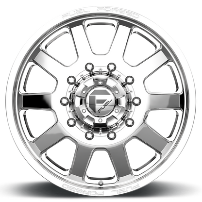 Dually Wheels 20X8.25 FF09D Dually DE09 PO 10 On 225 Polished 170.1 Bore 105 Offset Front Dually Fuel Off Road Wheels