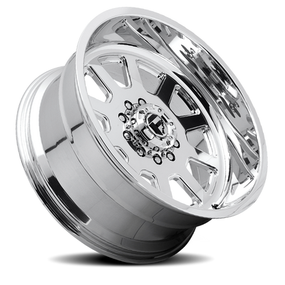 Dually Wheels 22X12 FF09D Dually DE09 Super Single PO 8 On 180 Polished 124.3 Bore -50 Offset Front Dually Fuel Off Road Wheels