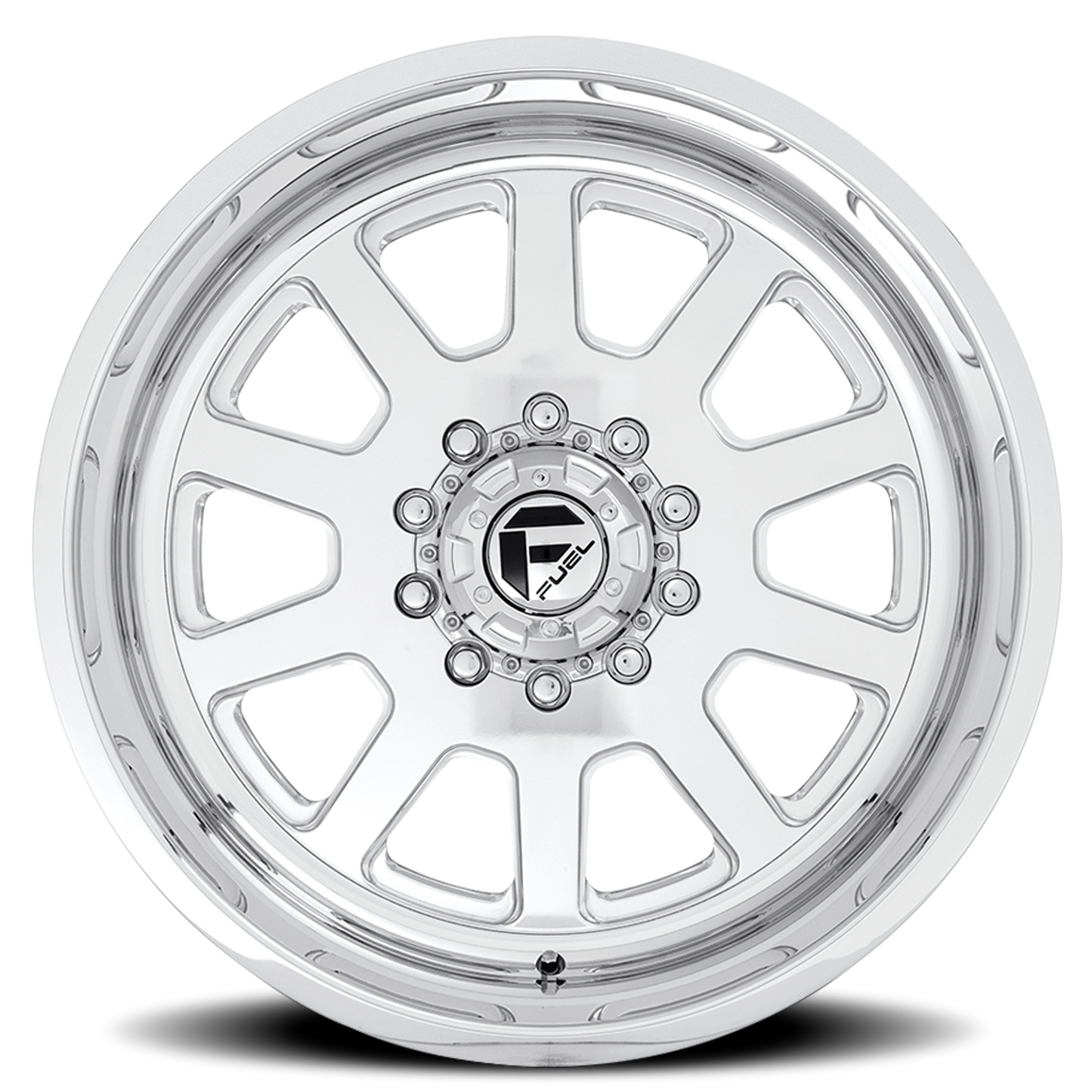Dually Wheels 22X12 FF09D Dually DE09 Super Single PO 10 On 170 Polished 125.1 Bore -50 Offset Front Dually Fuel Off Road Wheels