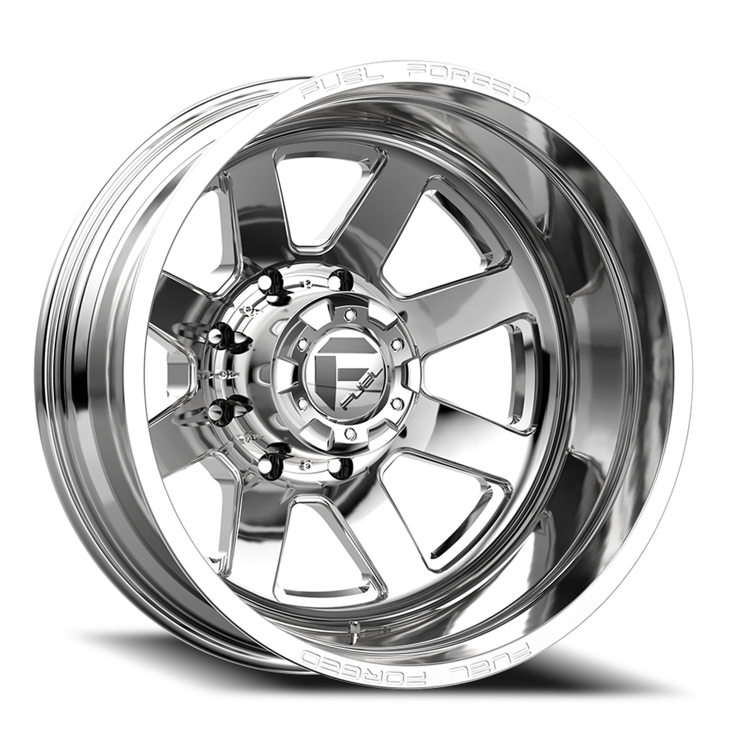 Dually Wheels 24X8.25 FF09D Dually DE09 PO 8 On 165.1 Polished 121.7 Bore -265 Offset Outer Dually Fuel Off Road Wheels