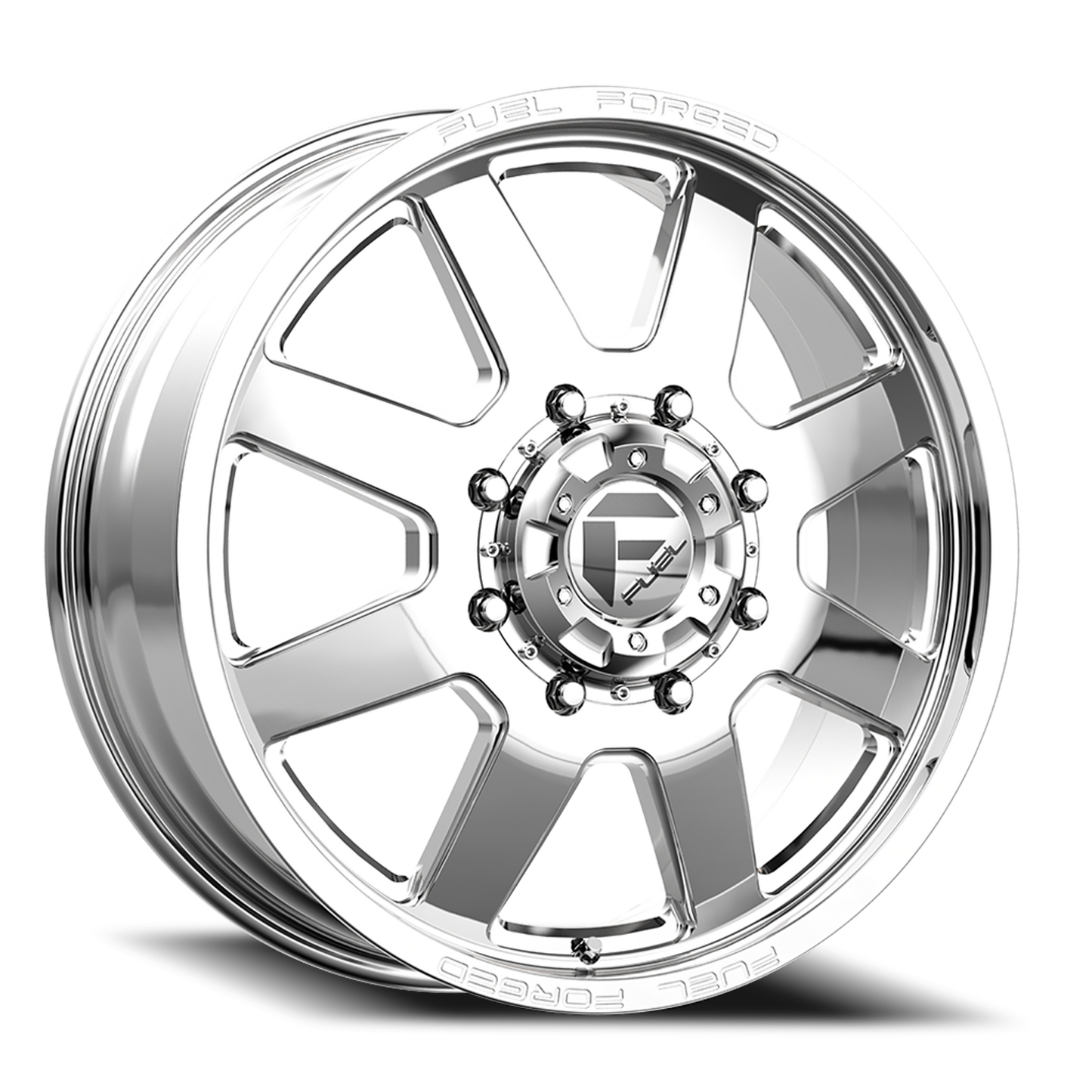Dually Wheels 24X8.25 FF09D Dually DE09 PO 8 On 200 Polished 142.2 Bore 105 Offset Front Dually Fuel Off Road Wheels