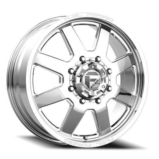 Dually Wheels 24X8.25 FF09D Dually DE09 PO 8 On 200 Polished 142.2 Bore 105 Offset Front Dually Fuel Off Road Wheels