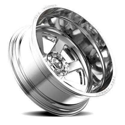 Dually Wheels 24X8.25 FF09D Dually DE09 PO 8 On 200 Polished 142.2 Bore -200 Offset Outer Dually Fuel Off Road Wheels