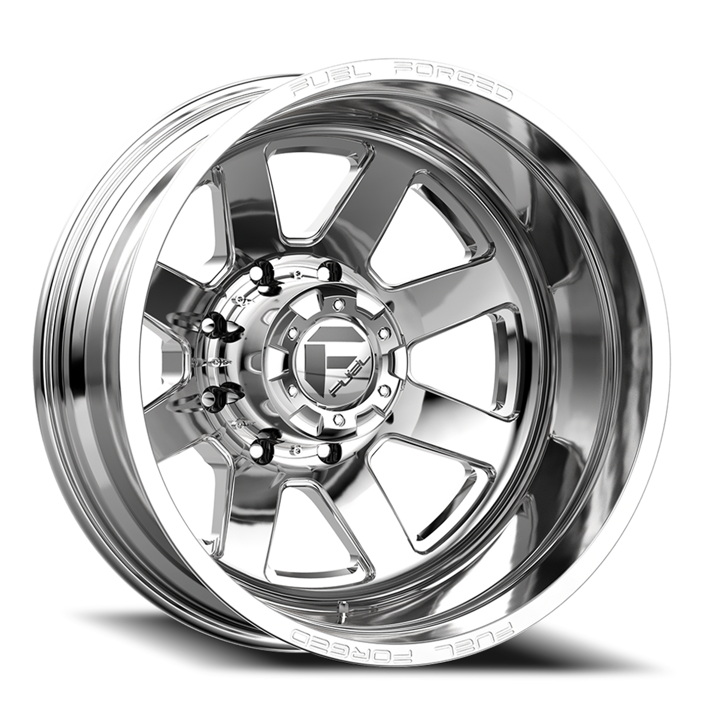 Dually Wheels 24X8.25 FF09D Dually DE09 PO 8 On 200 Polished 142.2 Bore -225 Offset Outer Dually Fuel Off Road Wheels