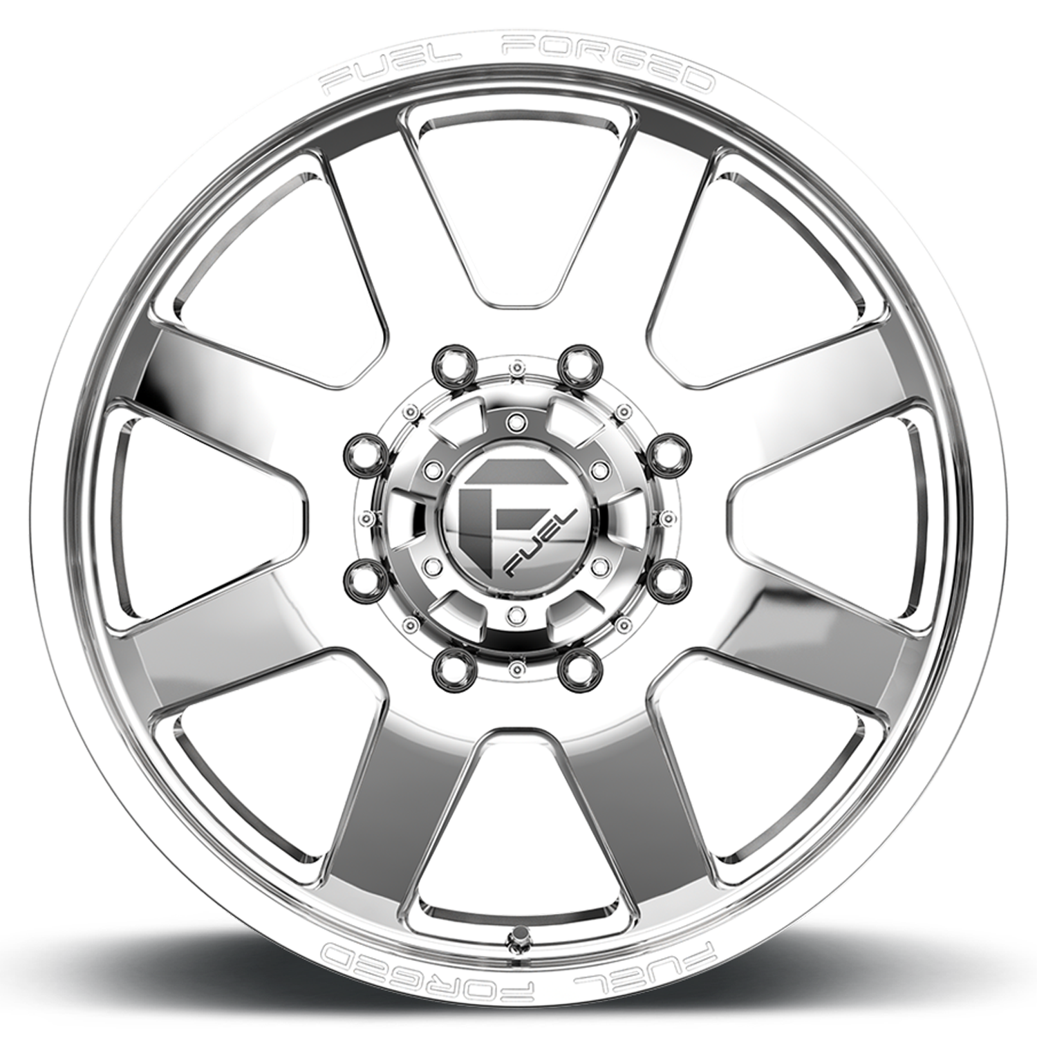Dually Wheels 24X8.25 FF09D Dually DE09 PO 8 On 200 Polished 142.2 Bore 105 Offset Front Dually Fuel Off Road Wheels