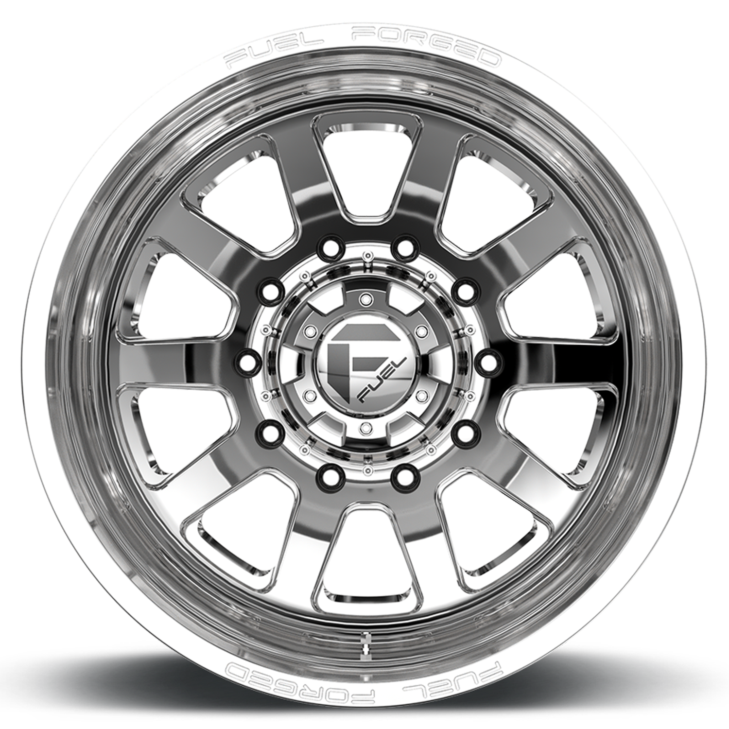 Dually Wheels 24X8.25 FF09D Dually DE09 PO 10 On 225 Polished 170.1 Bore -200 Offset Outer Dually Fuel Off Road Wheels