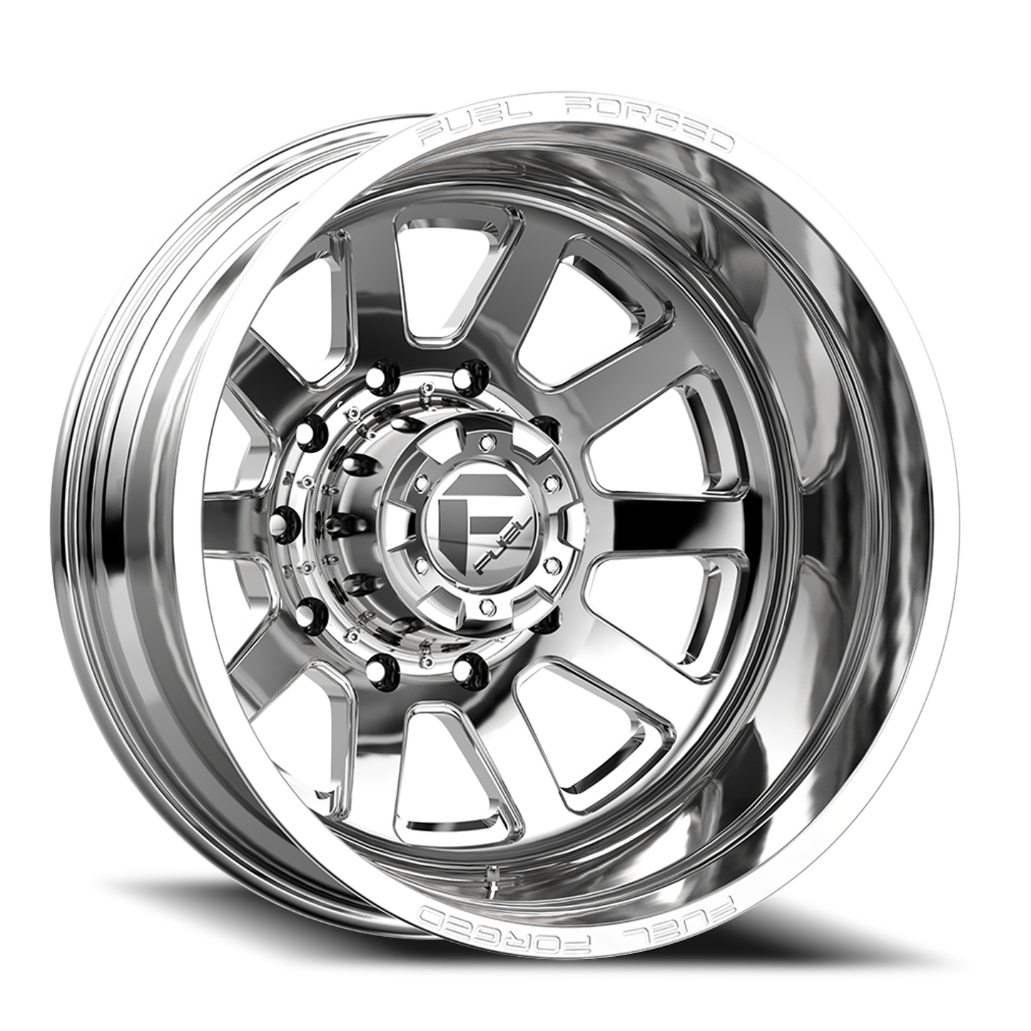 Dually Wheels 24X8.25 FF09D Dually DE09 PO 10 On 225 Polished 170.1 Bore -225 Offset Outer Dually Fuel Off Road Wheels