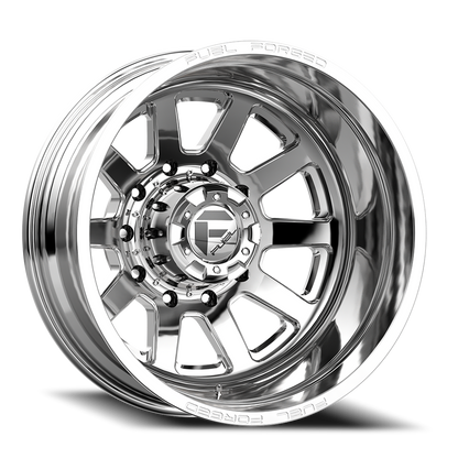 Dually Wheels 24X8.25 FF09D Dually DE09 PO 10 On 225 Polished 170.1 Bore -225 Offset Outer Dually Fuel Off Road Wheels