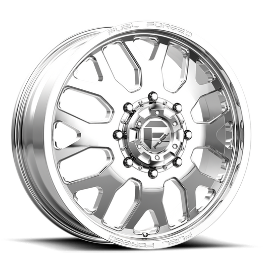 Dually Wheels 20X8.25 FF19D Dually DE19 PO 8 On 200 Polished 142.2 Bore 105 Offset Front Dually Fuel Off Road Wheels