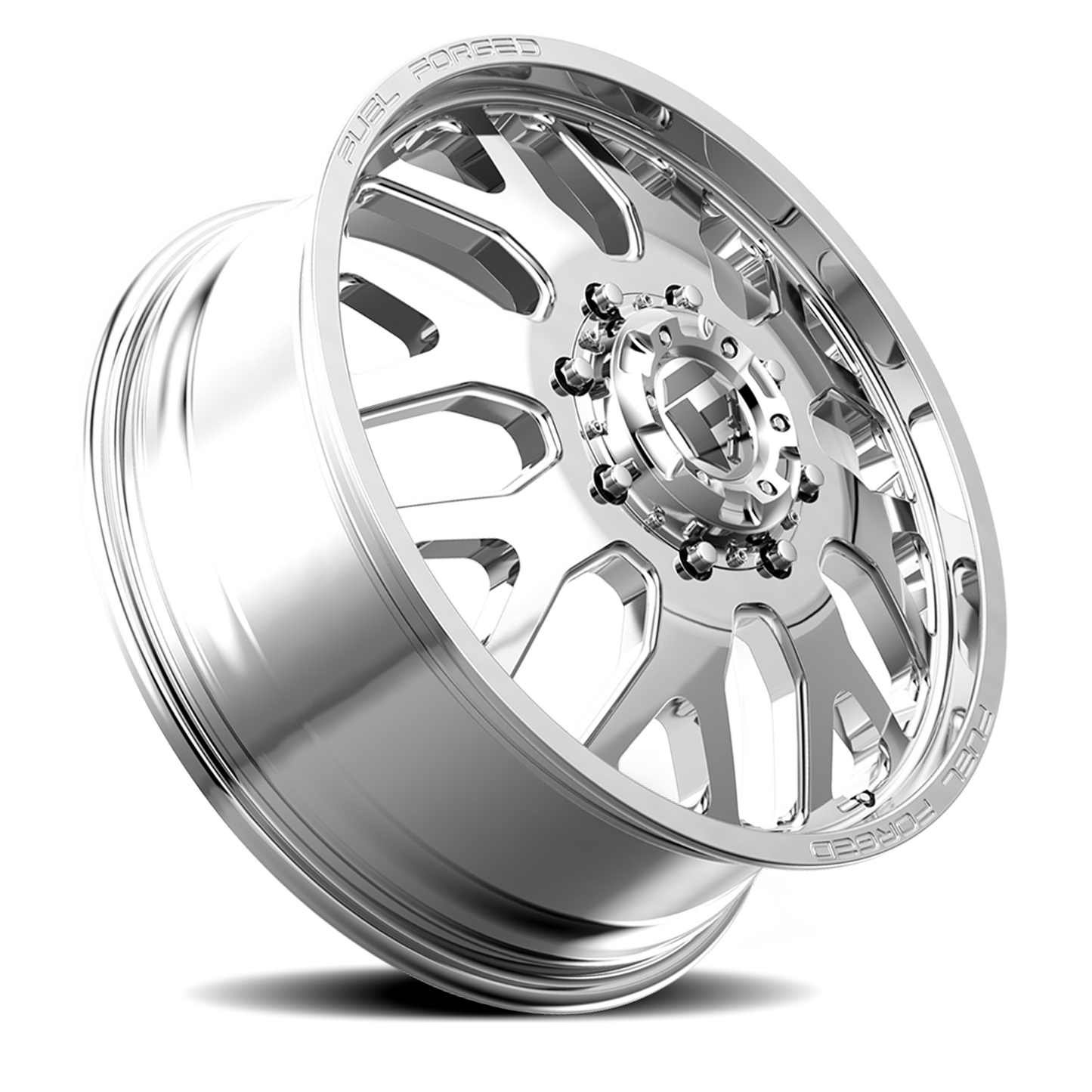 Dually Wheels 20X8.25 FF19D Dually DE19 PO 8 On 200 Polished 142.2 Bore 105 Offset Front Dually Fuel Off Road Wheels