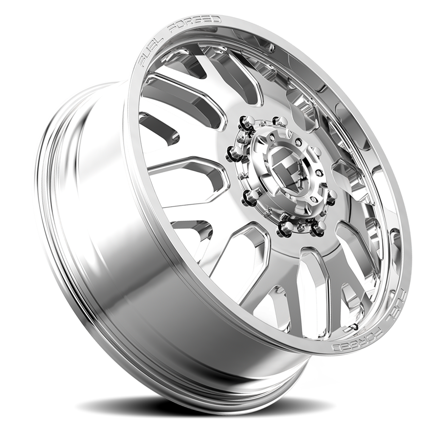 Dually Wheels 20X8.25 FF19D Dually DE19 PO 8 On 200 Polished 142.2 Bore 105 Offset Front Dually Fuel Off Road Wheels