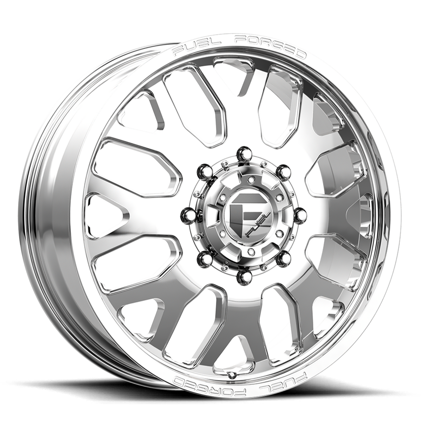 Dually Wheels 20X8.25 FF19D Dually DE19 PO 10 On 225 Polished 170.1 Bore 105 Offset Front Dually Fuel Off Road Wheels