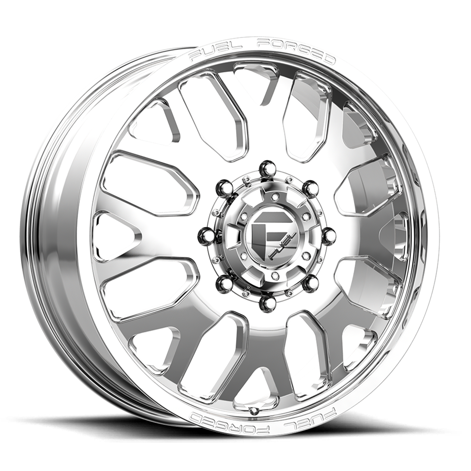 Dually Wheels 20X8.25 FF19D Dually DE19 PO 10 On 225 Polished 170.1 Bore 105 Offset Front Dually Fuel Off Road Wheels