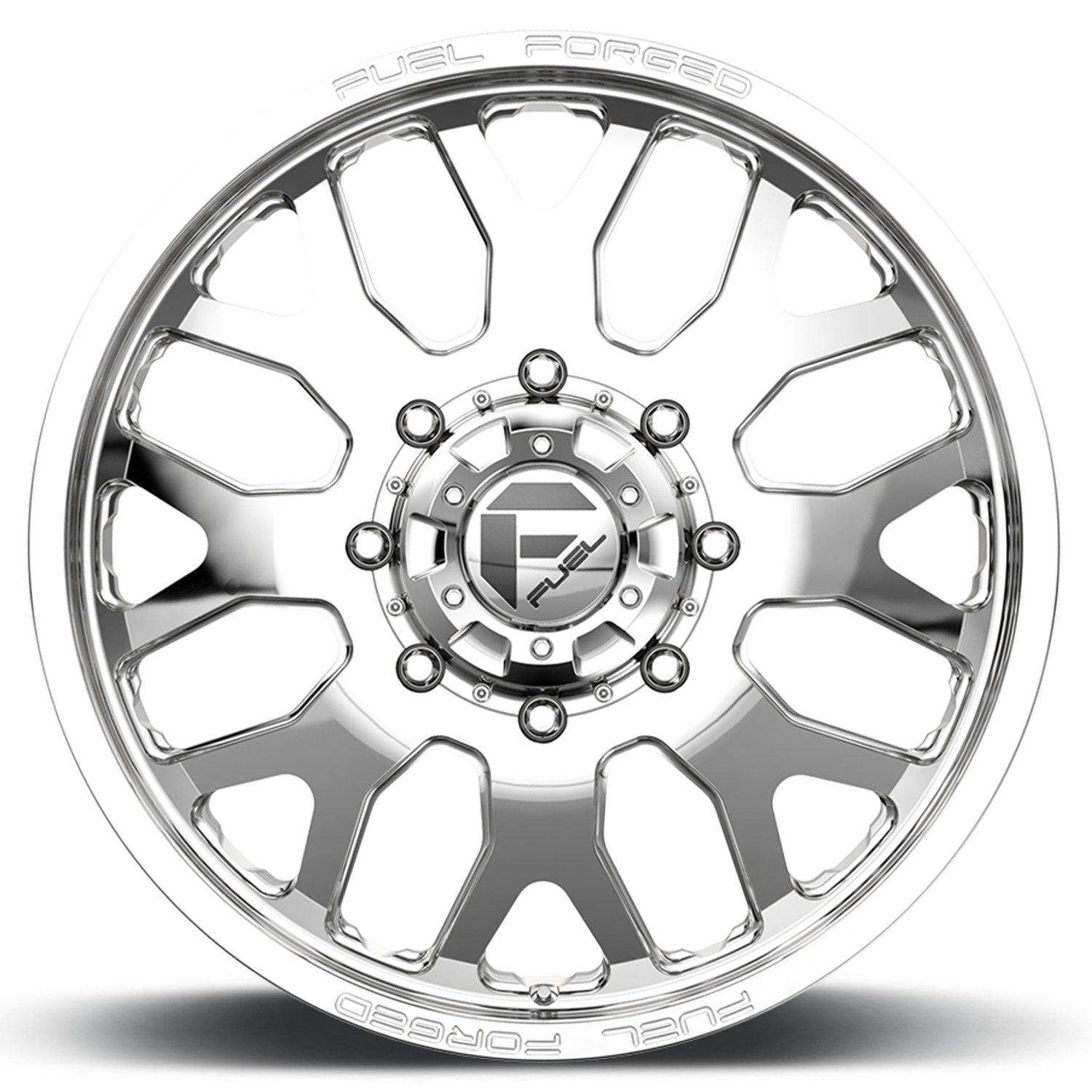 Dually Wheels 22X8.5 FF19D Dually DE19 PO 10 On 225 Polished 170.1 Bore 105 Offset Front Dually Fuel Off Road Wheels