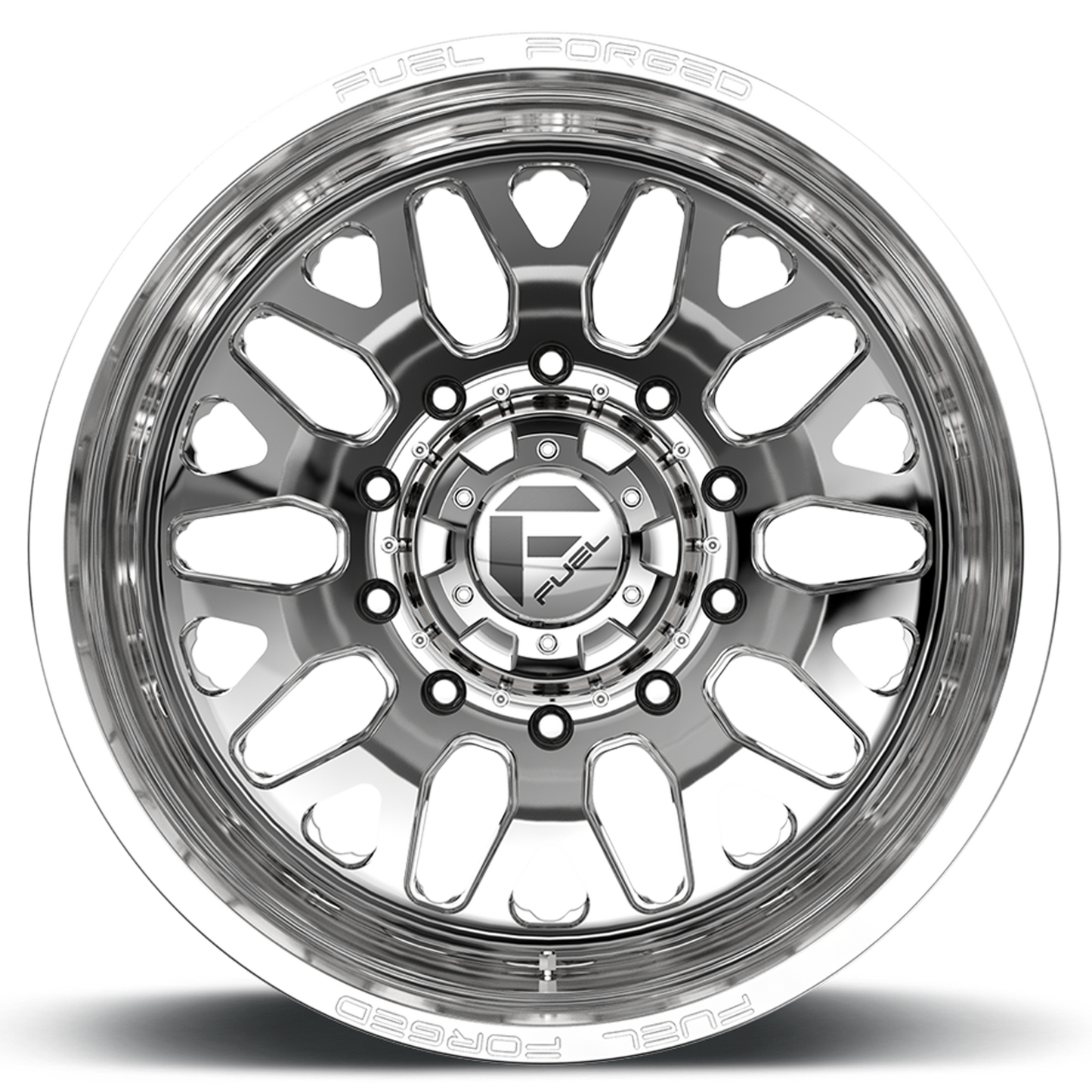 Dually Wheels 24X8.25 FF19D Dually DE19 PO 8 On 200 Polished 142.2 Bore -225 Offset Outer Dually Fuel Off Road Wheels