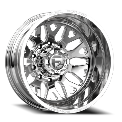 Dually Wheels 24X8.25 FF19D Dually DE19 PO 10 On 225 Polished 170.1 Bore -200 Offset Outer Dually Fuel Off Road Wheels