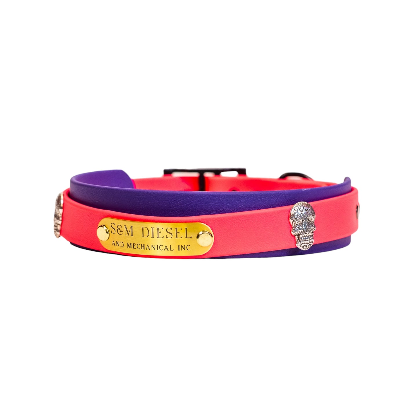 S&M Diesel Biothane Dog Collar- 19 color options avail